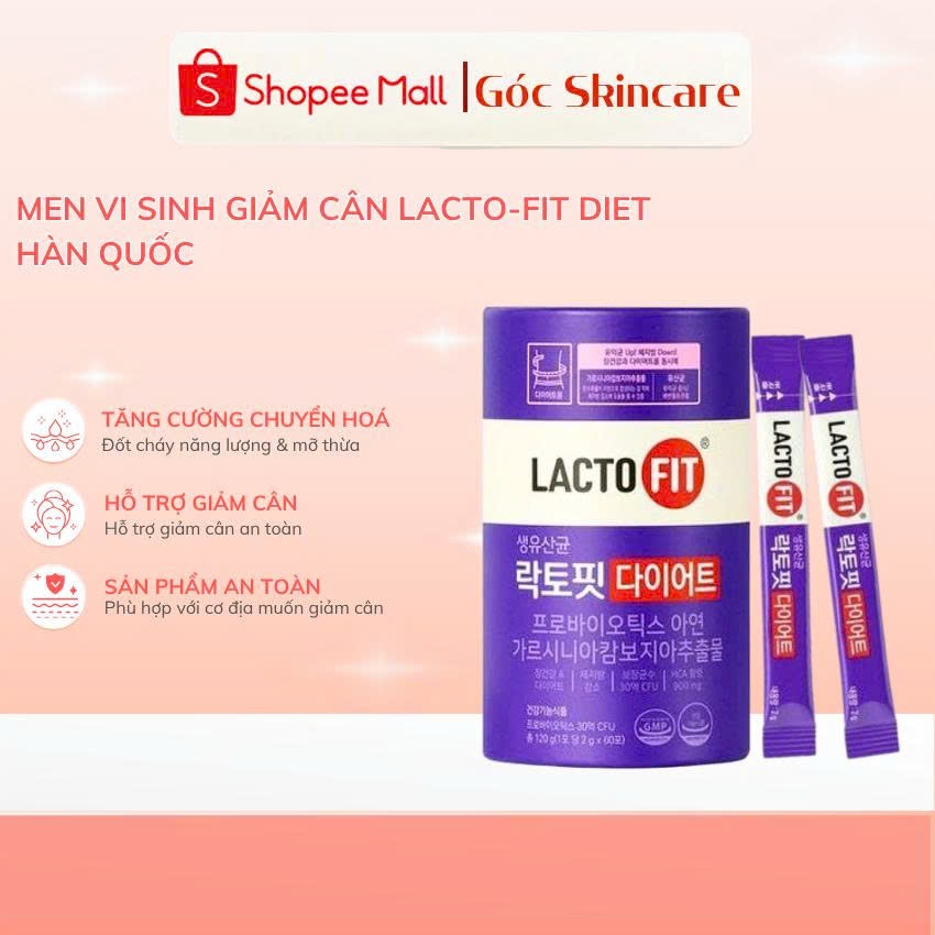 Men Vi Sinh Lacto-Fit Diet Maxclinic Hàn Quốc Hộp 60 Gói, Hộp Màu Tím