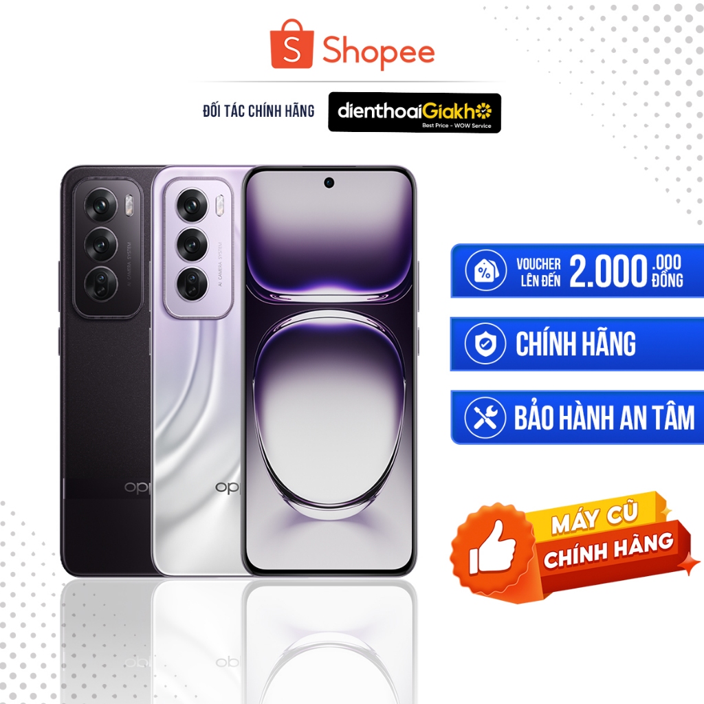 [Máy Cũ] Điện Thoại Oppo Reno12 Pro 5G 12GB/512GB Likenew Fullbox - Bảo Hành 12 Tháng