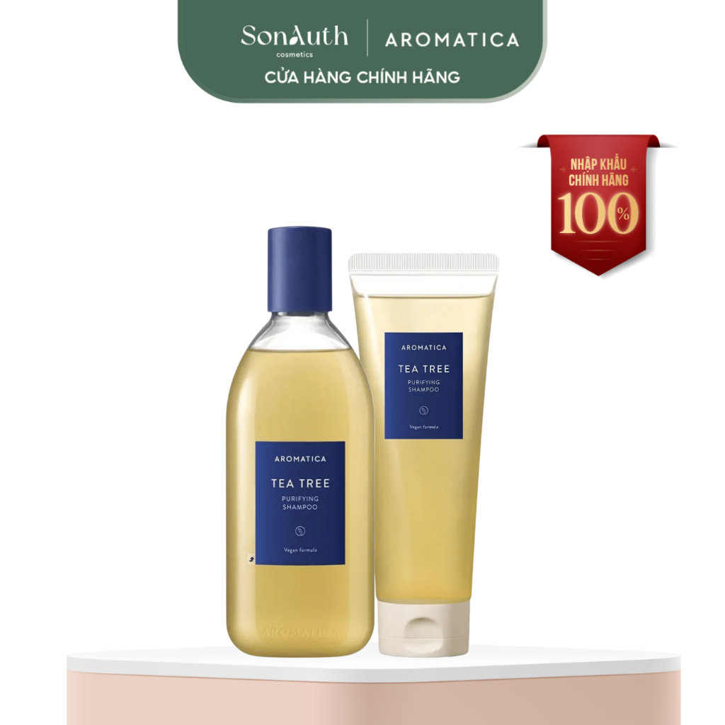 [NHẬP KHẨU] Dầu gội kiềm dầu Aromatica Tea Tree Purifying Shampoo