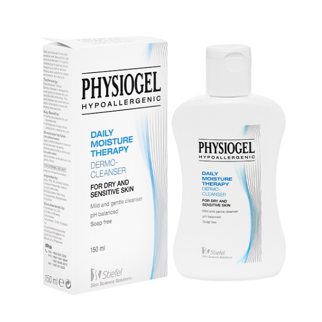 [CHÍNH HÃNG-HÀNG CTY] Sữa rửa mặt Physiogel Daily Moisture Therapy Dermo-Cleanser 150ml cho da khô