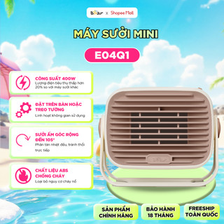 Quạt Sưởi Gốm Mini Bear Để Bàn Máy Sưởi Sửi Ấm Mini Làm Ấm Tay, Chân, Bàn Làm Việc, Giường Cho Em Bé DNQ-E04Q1