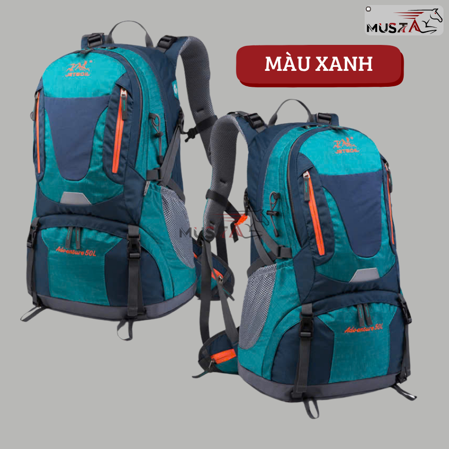 Balo Leo Núi Jetboil 50L, có Khung trợ lực, Thoáng Khí, Balo Trekking Cắm Trại Dài Ngày Chống Nước, 