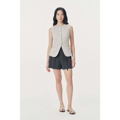 Áo vest không tay cổ tròn dáng dài chiết eo nhẹ Mono Talk - MOF26S-T40001TK