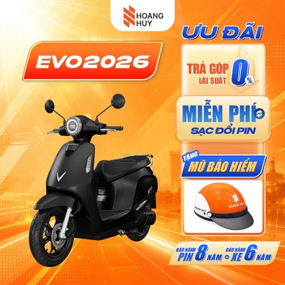[HN] Xe Máy Điện VinFast Evo Max 2026 | Thuê Pin 1 Năm | Góp 0% Bảo Hành Toàn Quốc