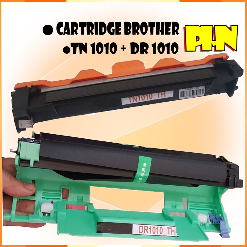 Hộp mực Brother HL 1200 mã TN1010/DR1010, TN1111/DR1111, DR1018/TN1018 có sẵn mực in và trống drum.