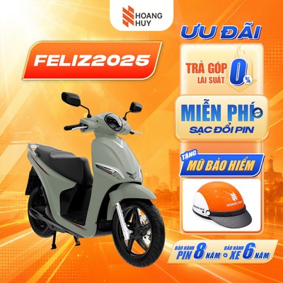 [HN] Xe Máy Điện VinFast Feliz 2025 Xe Máy Điện Chính Hãng - Pin LFP Trả Góp 0% Bảo Hành Toàn Quốc