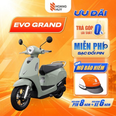 [HN] Xe Máy Điện VinFast Evo Grand | Pin LFP | 70CC Bảo Hành Toàn Quốc