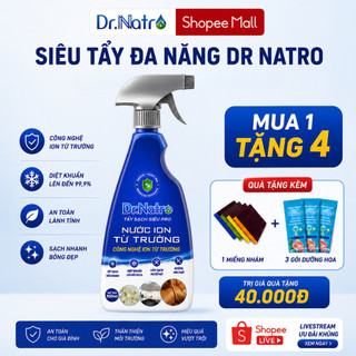 Dr Natro Tẩy Đa Năng 500ml - Tẩy Xoong Nồi Cháy Khét, Keo Dán, Mực Tường, Cặn Canxi, Ố Gạch Đá, Bồn Rửa Bát, Nhà Tắm