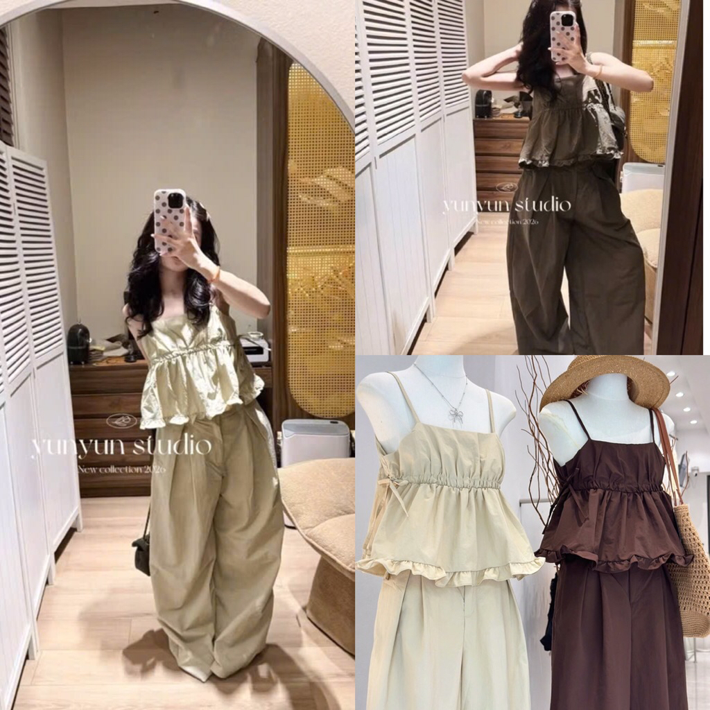 [ẢNH THẬT] SET THÔ GIÓ 2S BÈO CRT PHỐI QUẦN SUÔNG STG2BC