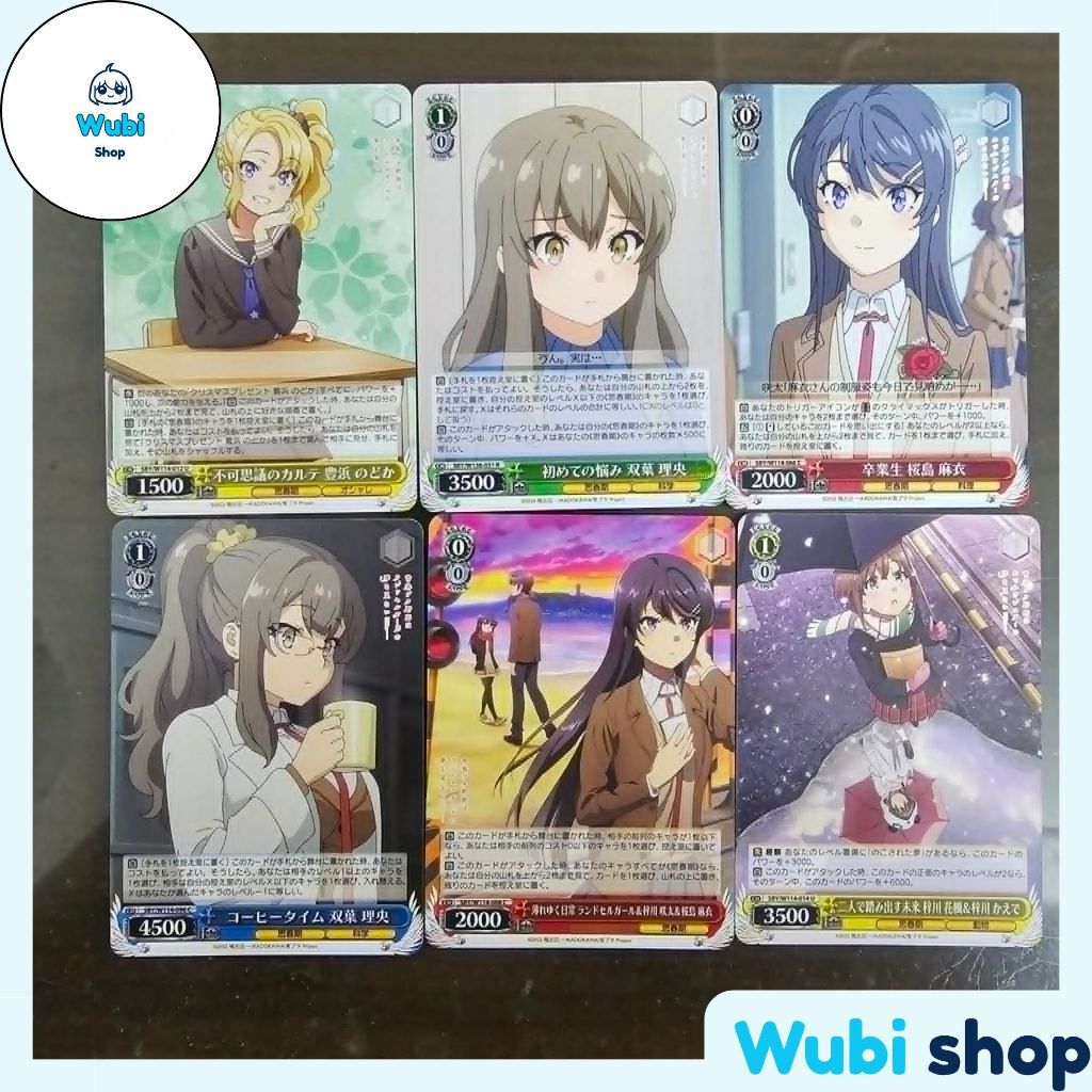 Thẻ bài Anime chính hãng Weiss Scharwz Bunny girl Senpai