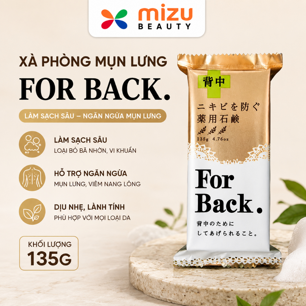 Xà Phòng Mụn Lưng Pelican For Back Medicated Soap (135g)