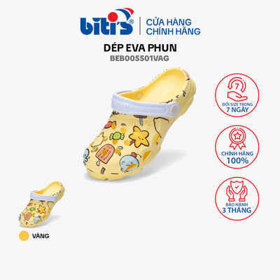 Dép Eva phun Bé trai Biti's BEB005501VAG (Vàng)