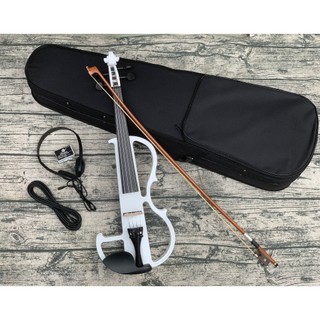 Đàn Violin điện tử size 4/4 đi kèm full phụ kiện, bảo hành 12 tháng - 2 màu trắng và đen