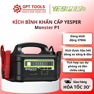 Kích bình ô tô khẩn cấp 12v/24v Yesper X1/P1 dòng khởi động mạnh mẽ 3700A hàng xuất khẩu Mỹ