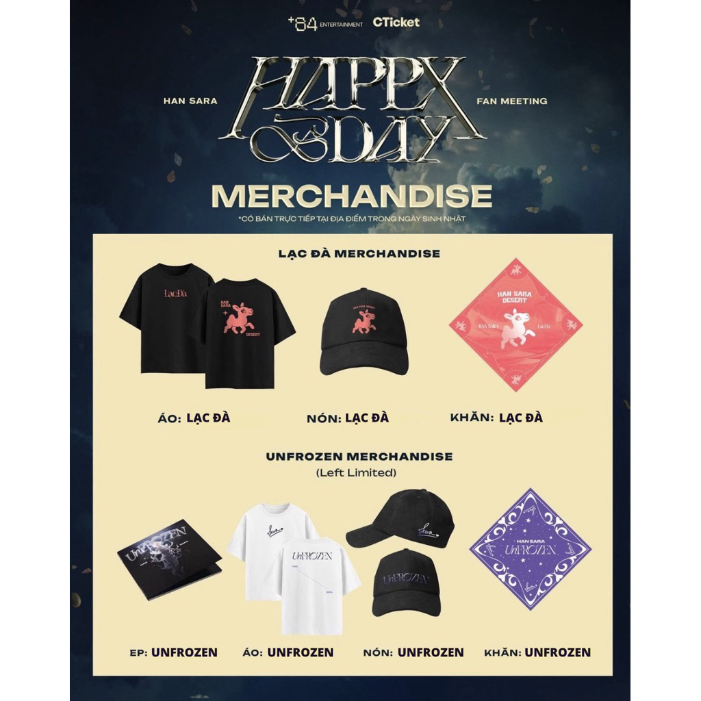 MERCHANDISE LẠC ĐÀ - UNFROZEN - HAN SARA