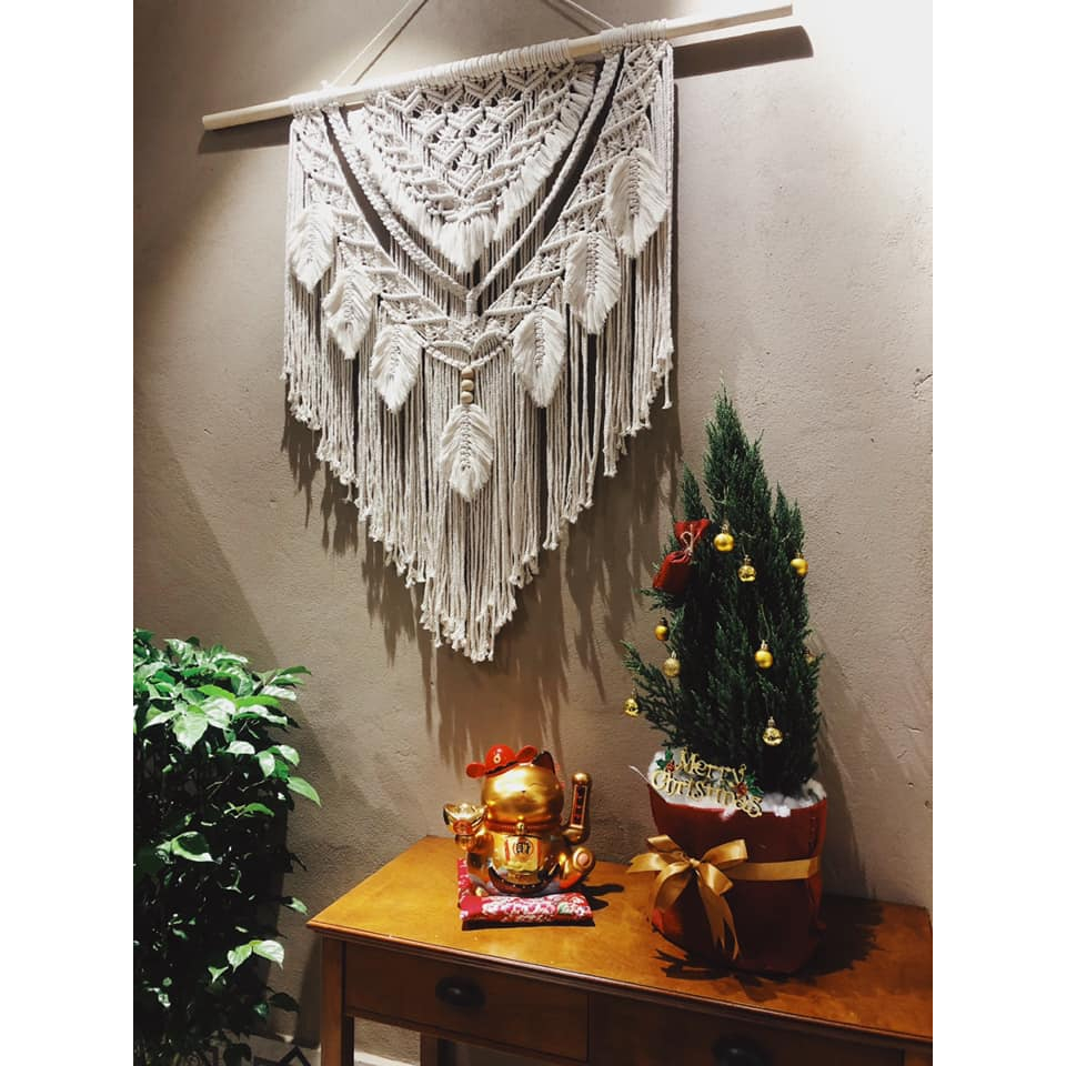 Macrame wall hanging ♥ Macrame mành trang trí treo tường (MH004)