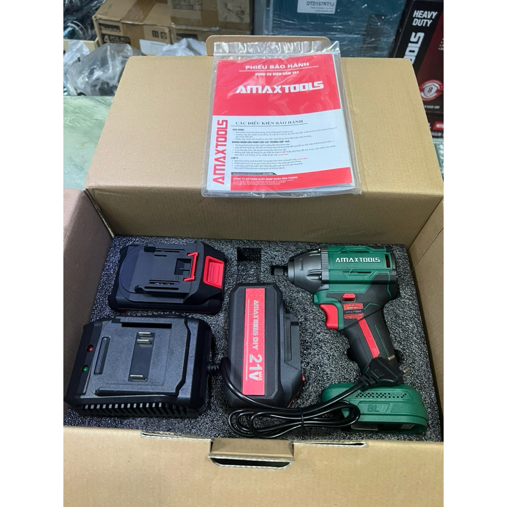 Máy siết Bulong Pin 21v Amaxtools ABL40112 - Hàng chính hãng
