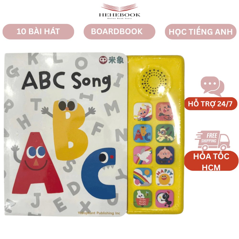Sách Nhạc Tiếng Anh ABC Song Giúp Bé Cùng Học Qua 10 Bài Hát kinh điển