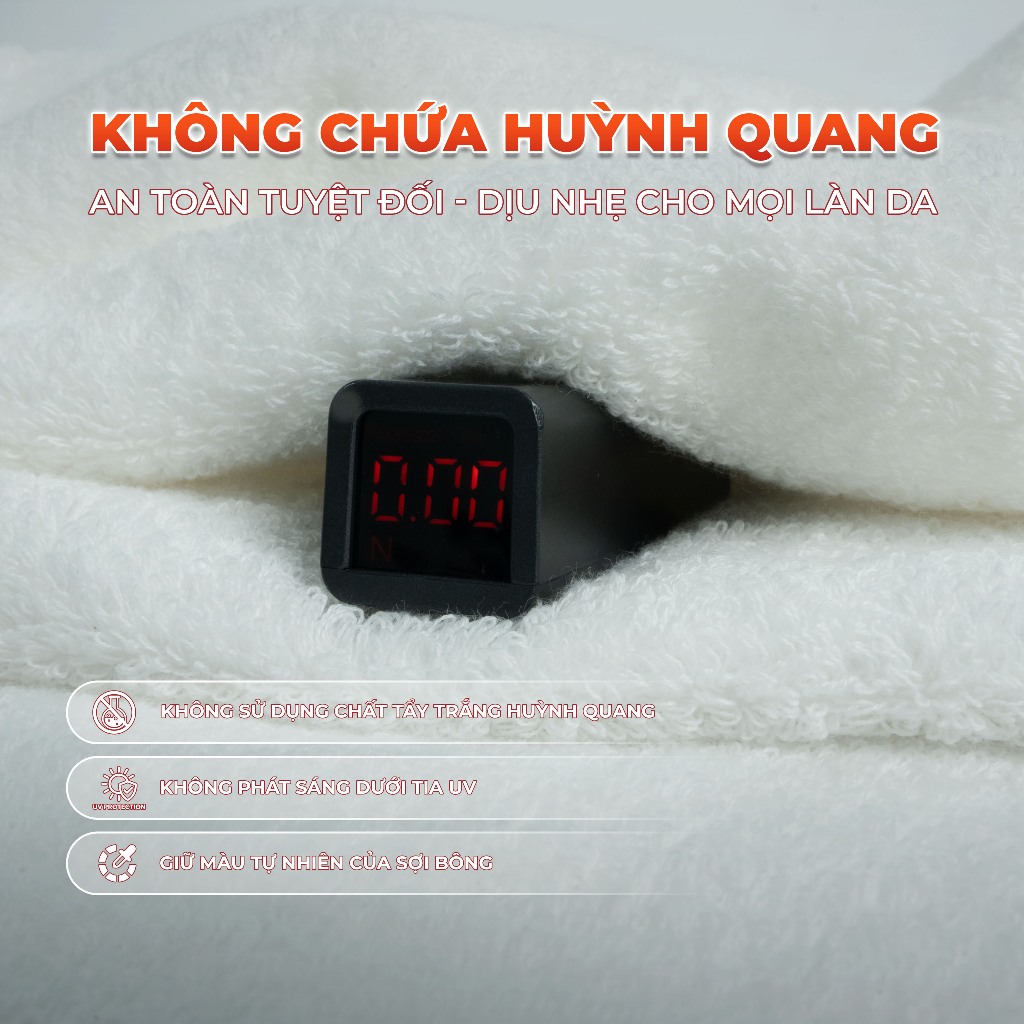 Khăn tắm cao cấp Fuver Premium 70x130cm - 450gr 100% Cotton USA Mềm Mại, Thấm Hút, Kháng Khuẩn | BigBuy360 - bigbuy360.vn