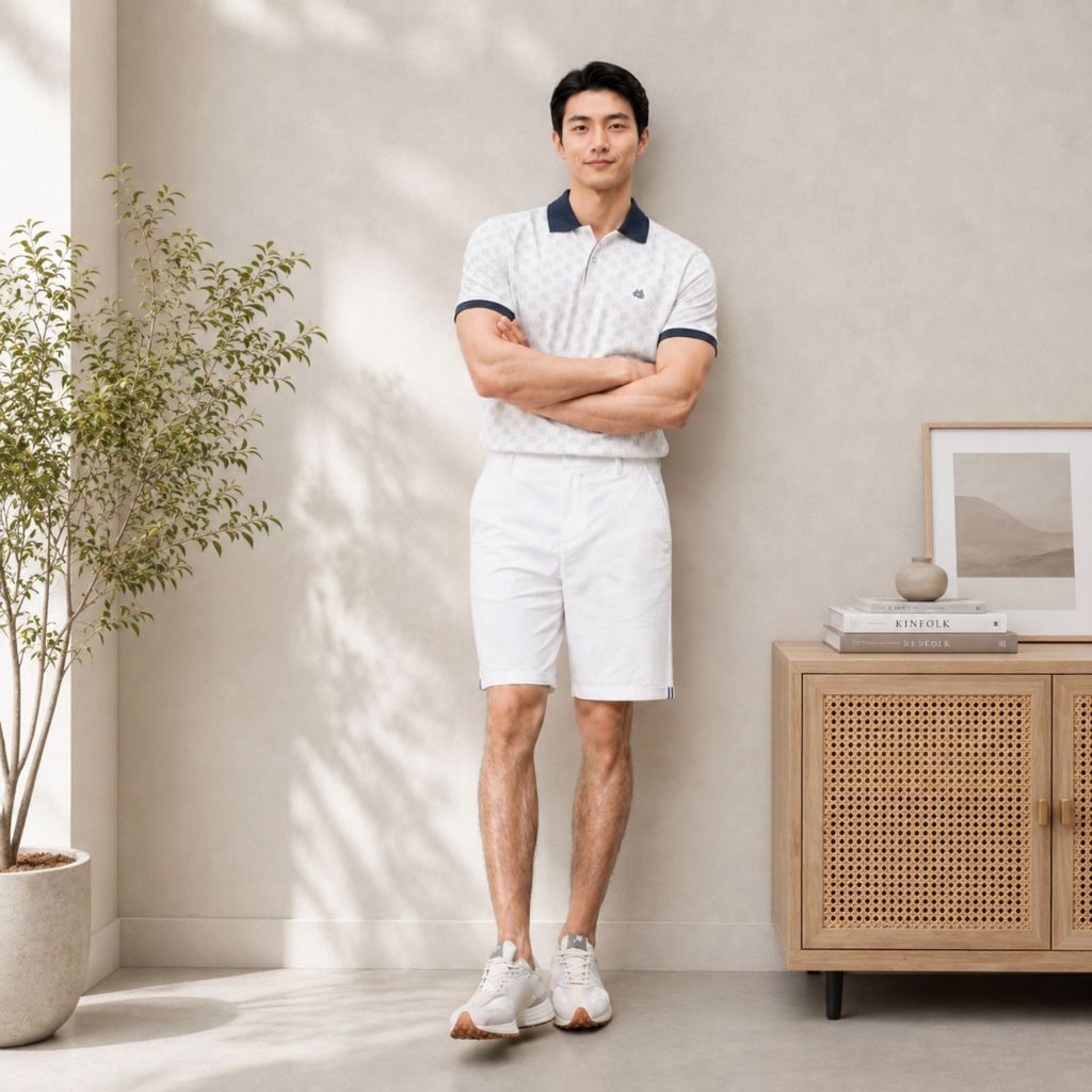 Áo polo nam TORANO MONOGRAM POLO in tràn họa tiết, chất thoáng khí, thoải mái, thanh lịch, sang trọng GSTP051