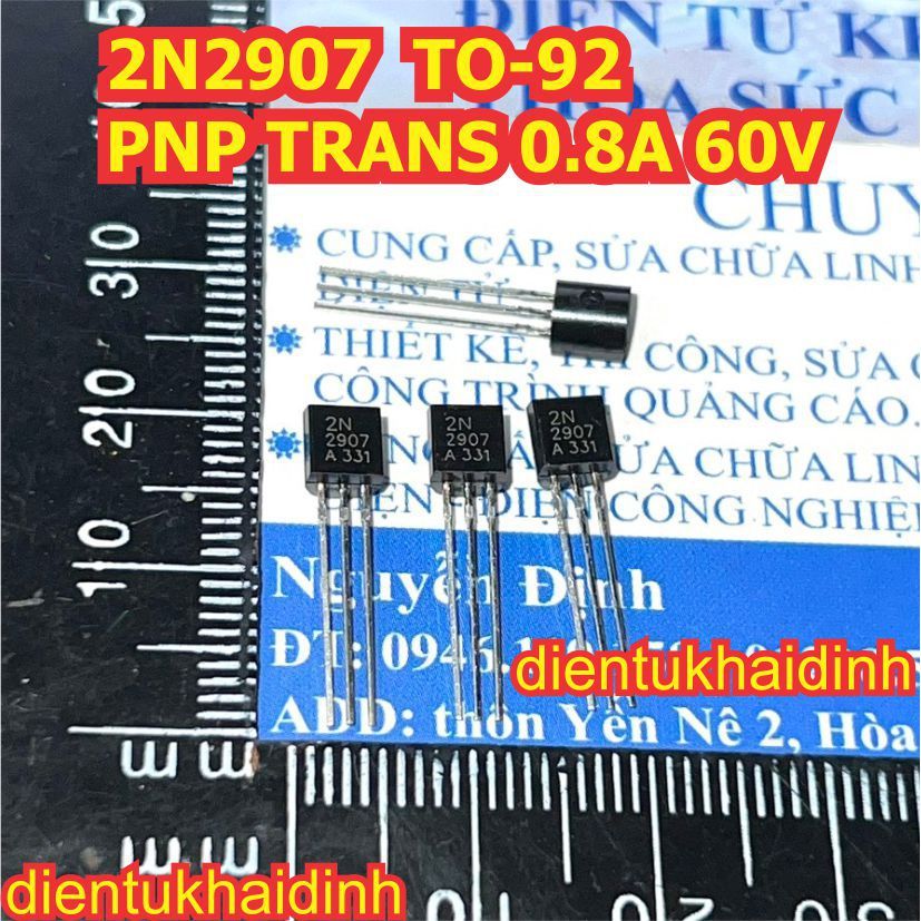 50 con 2N2907 2907 TO-92 0.8A 60V PNP TRANSISTOR nhỏ thuận kde1515