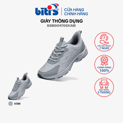 Giày thông dụng Nam Biti's BSM004700XAM (Xám)
