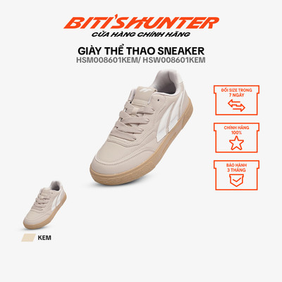 Giày Thể Thao sneaker Nam - Nữ Biti's Hunter HSM008601KEM/ HSW008601KEM (Kem)