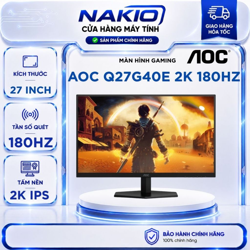 Màn Hình 2K Gaming AOC Q27G42ZE Q27G40HE Q27G4S Q27G40E (27inch/2K/ IPS/210Hz-260Hz-320Hz/0,3ms)