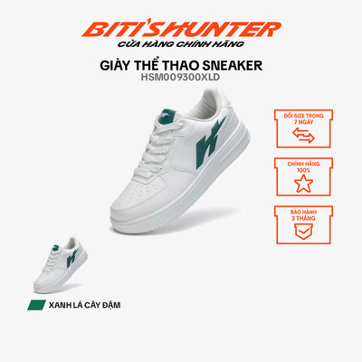 Giày Thể Thao sneaker Nam Biti's Hunter HSM009300XLD - màu Xanh lá cây đậm - size 39 đến 45