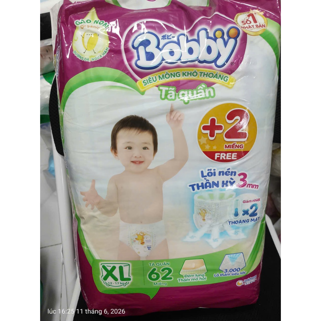 [MUA 2 TẶNG 1 NƯỚC RỬA BÌNH SỮA] TÃ BOBBY QUẦN SIZE M/ XL/ XXL/ 3XL