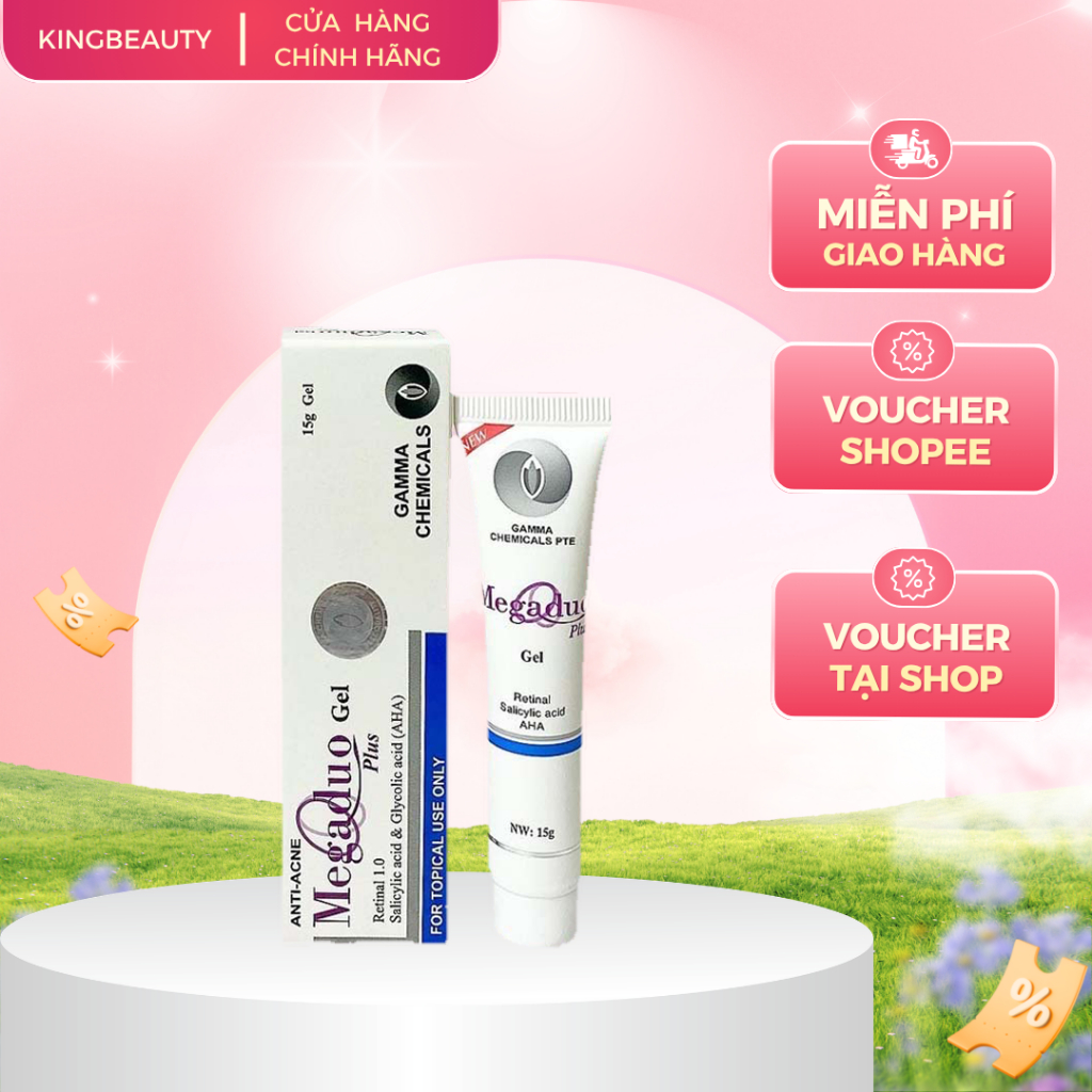 Gel Giảm Mụn Ẩn Và Thâm Gamma Megaduo Gel 15g - Bản Plus