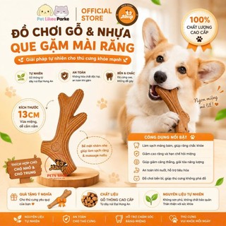 đồ chơi gỗ làm sạch răng, chống ngứa răng cho chó - T3 PETS SHOP