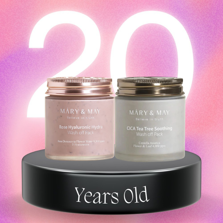Mặt Nạ Đất Sét Mary & May Wash Off Pack Màu Hồng Và Màu Xám 125g