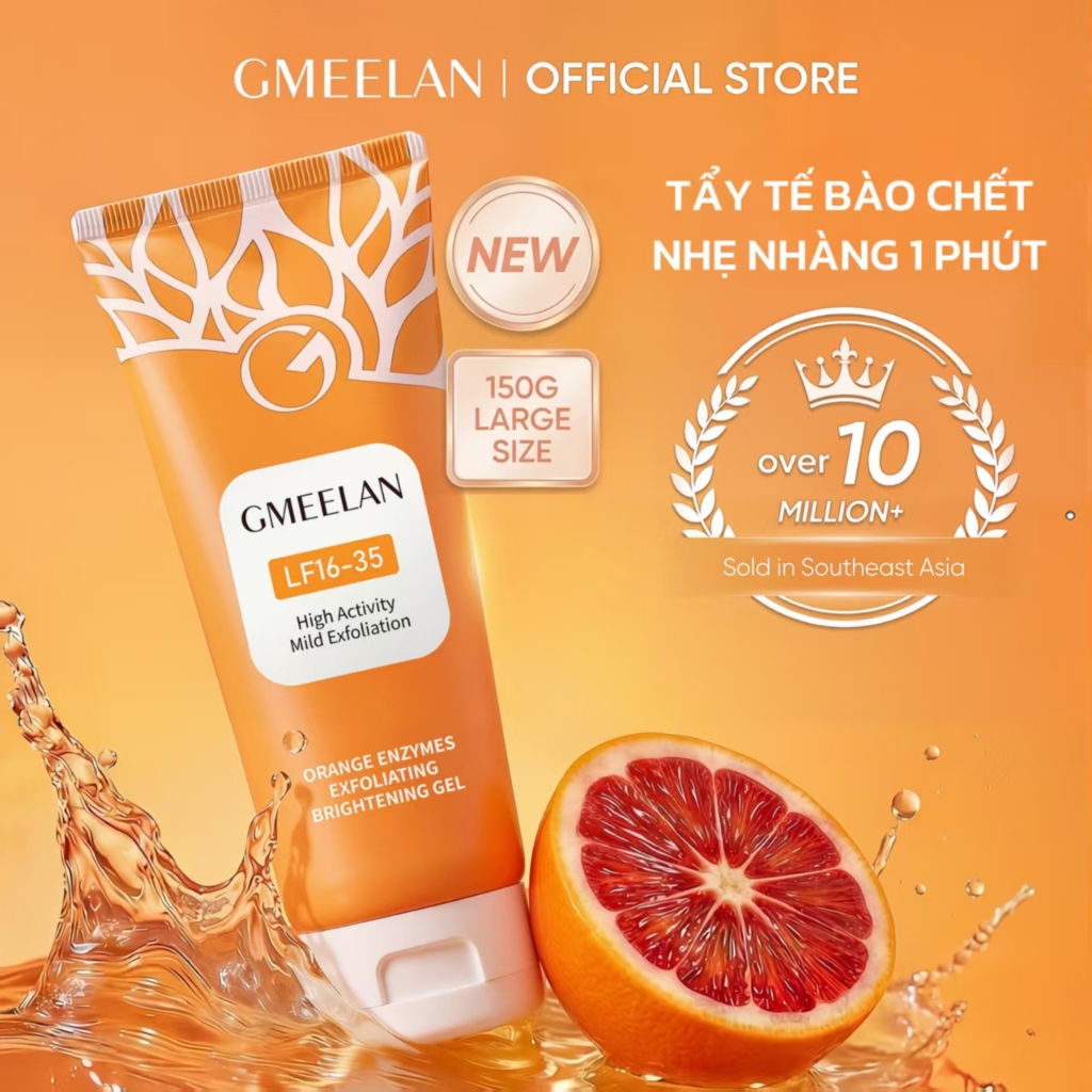 GMEELAN GEL TẨY TẾ BÀO CHẾT TÁC ĐỘNG CAM ENZYMES 150g