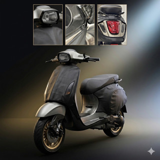 Trùm hông xe máy Vespa - Chất liệu da cao cấp cho dòng xe Vespa Sprint - Primavera - LX