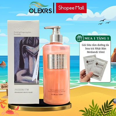 (Kèm Quà Tặng) Sữa Tắm Nước Hoa Pasiori Lưu Hương Thơm Chính Hãng 500ml