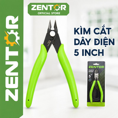 Kìm cắt 1 lưỡi Zentor kìm cắt chân linh kiện cắt đồ nhựa mô hình dây điện chất liệu thép sắc bén bền bỉ