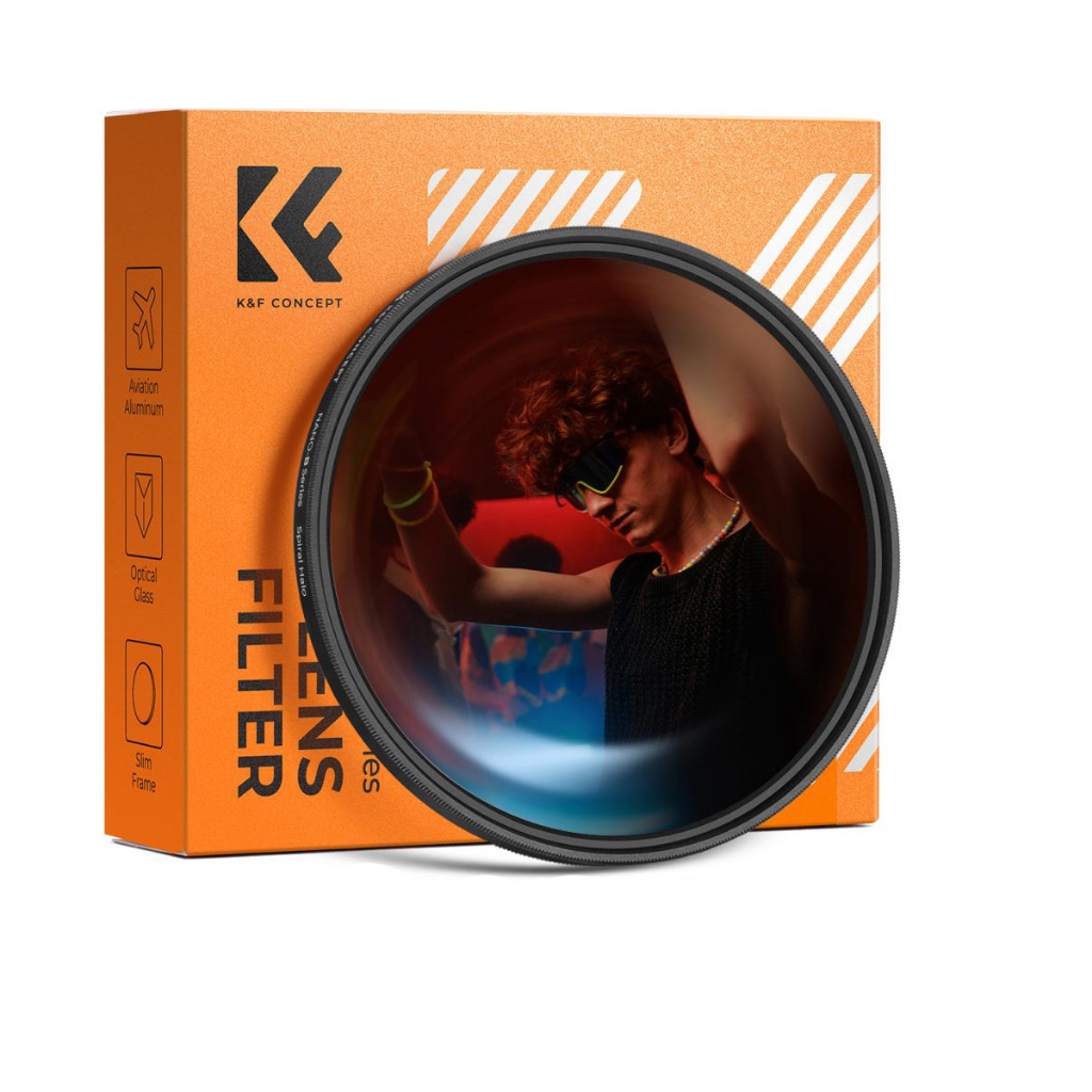 Kinh lọc hiệu ứng SPIRAL HALO K&F Concept 82mm | KF01.2714