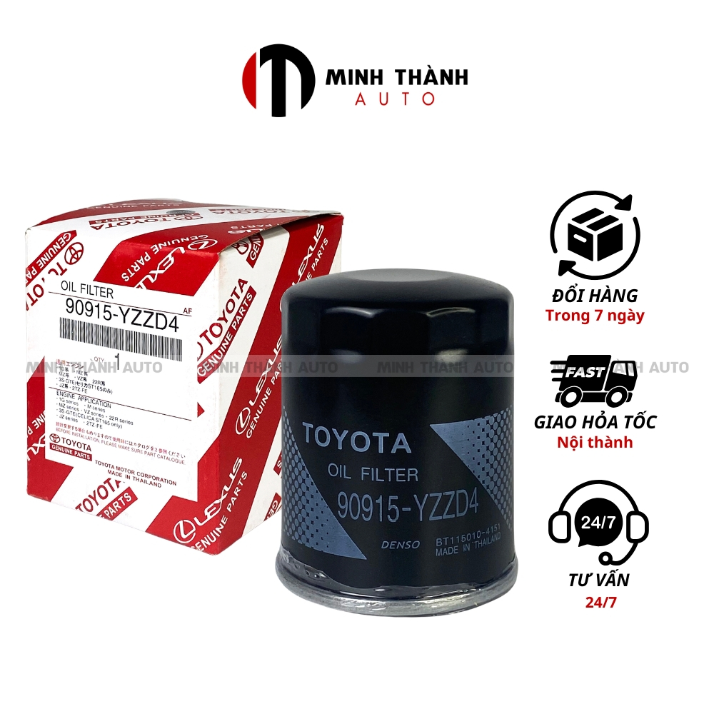 Lọc nhớt động cơ, lọc dầu xe Toyota Innova, Fortuner, Prado, Landcruiser, Hilux, Hiace (OEM mã: 9091