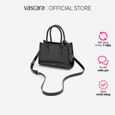 Vascara Túi mini xách tay nhấn charm hoa hồng - TOT 0227