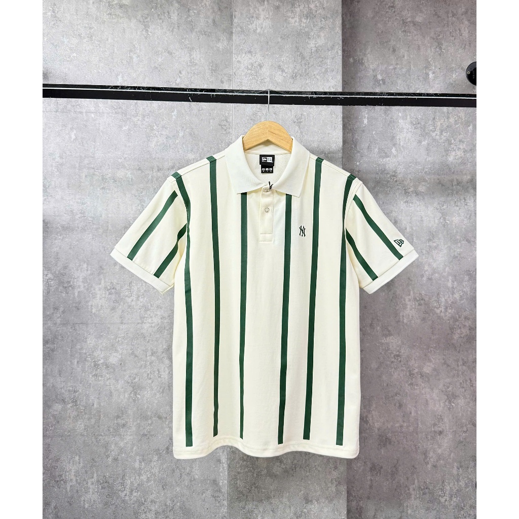 (CHÍNH HÃNG) ÁO POLO NEW ERA KEM SỌC XANH LÁ - 13782553