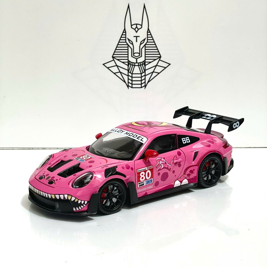 Mô Hình Xe Ôtô Kim Loại 1/24 Siêu Xe PORSCHE 911 GT3 REXY Sẵn Đế Dùng Để Trưng Bày Bàn làm Việc