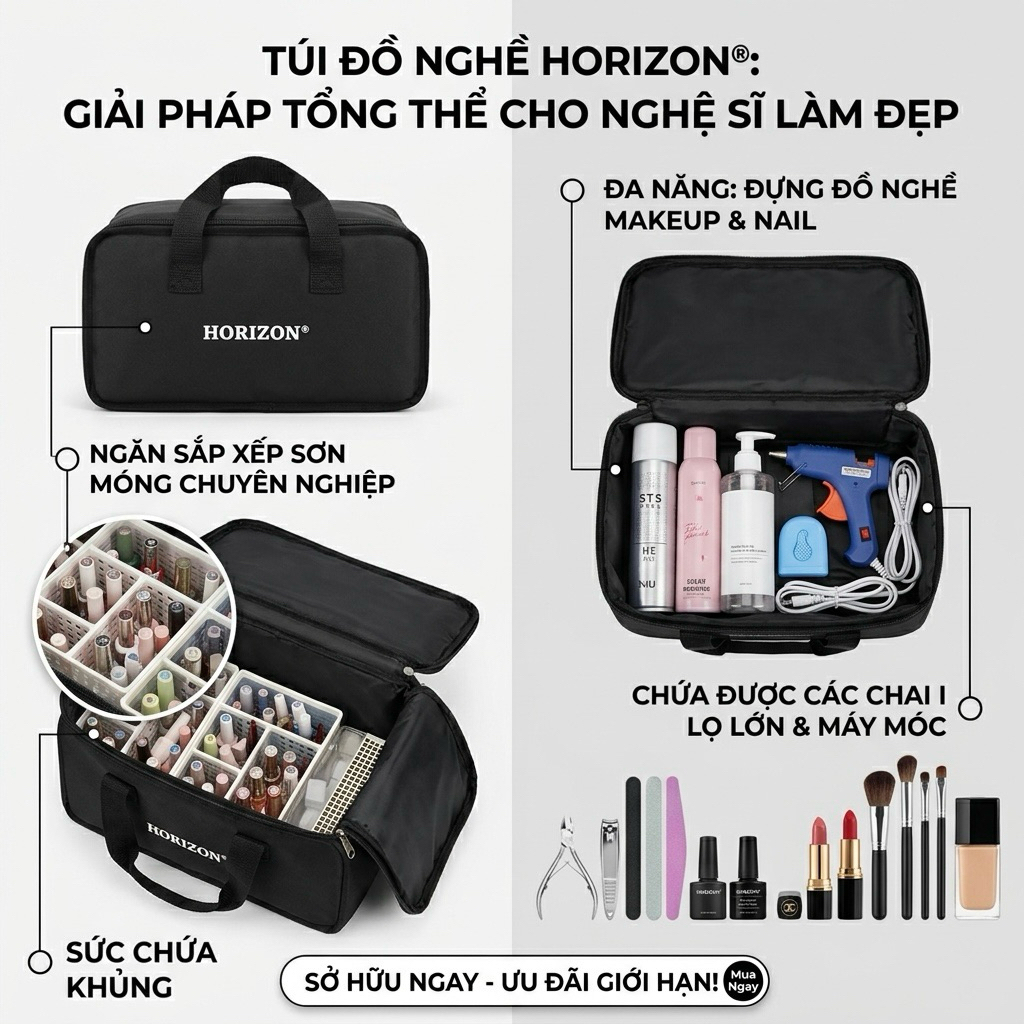Cốp Đựng đồ đa năng HORIZON. Tiện lợi, Đa năng, Chống Thấm nước