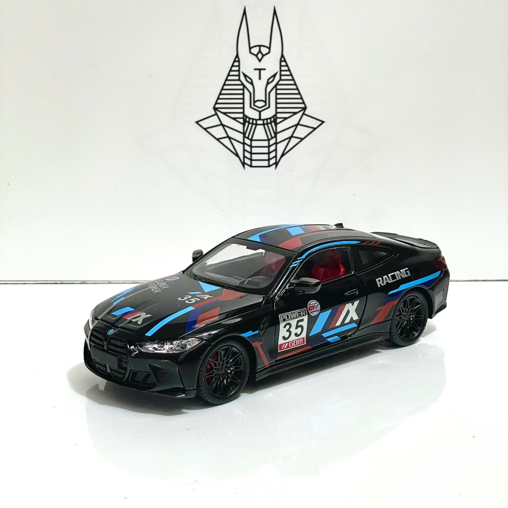 Mô Hình Xe Ôtô Kim Loại 1/24 Siêu Xe BMW M4 G82 BẢN ĐUA Dùng Để Trưng Bày Bàn làm Việc