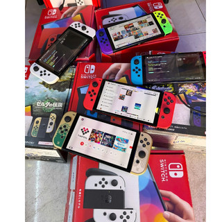 Nintendo Switch Oled ẤY Âý Đã Qua Sử Dụng - Kèm Thẻ 128GB-256GB-512GB