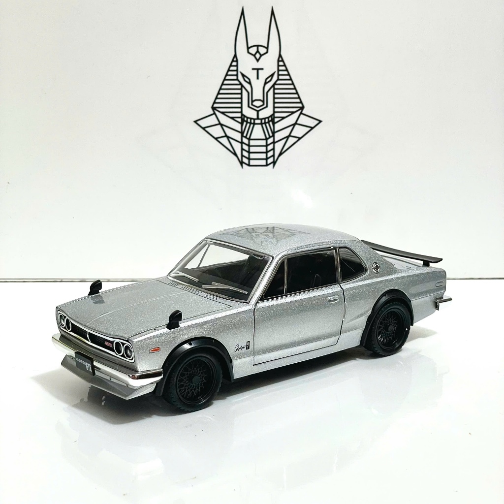 Mô Hình Xe Ôtô Kim Loại 1/24 Siêu Xe NISSAN SKYLINE 2000 GTR Dùng Để Trưng Bày Bàn làm Việc
