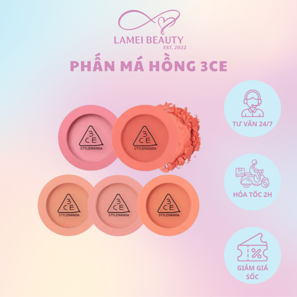 Phấn Má Hồng 3CE MOOD RECIPE FACE BLUSH Phấn Má 3CE - Lamei Beauty