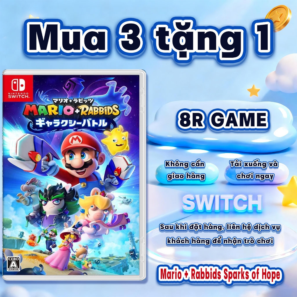 Mario + Rabbids Sparks of Hope Nintendo Switch GAME– Mua 3 Tặng 1