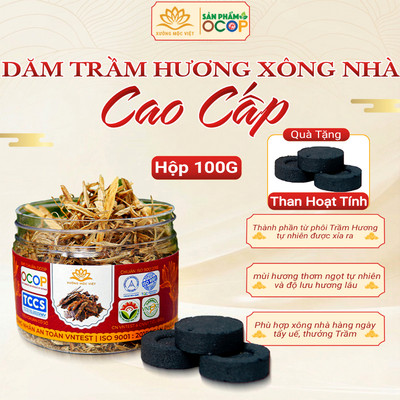 Dăm trầm hương cao cấp (tặng than) dùng xông nhà tẩy uế tân gia khai trương - Xưởng Mộc Việt