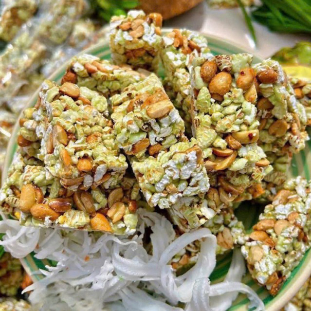 500gr Cốm Đậu Phộng Lá Dứa